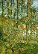 Camille Pissaro La Cote des Boeufs, The Hermitage USA oil painting reproduction